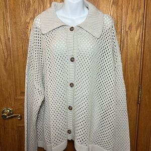Maurice’s Fisherman Cardigan sweater  4X